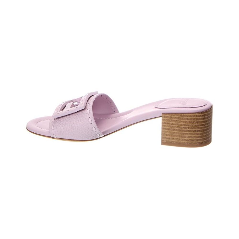 Fendi Baguette Leather Sandal, Pink - Picture 2 of 5
